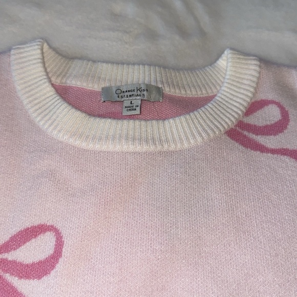 Coquette girl, pink bow sweater 🎀🎀🎀 - Picture 4 of 9